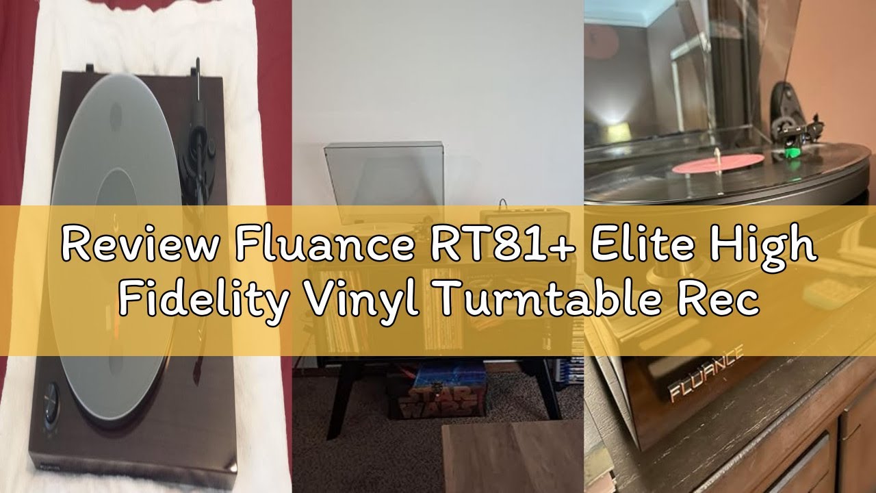 Review Fluance RT81+ Elite High Fidelity Vinyl Turntable Record Player, Audio Technica VM95E Cartrid