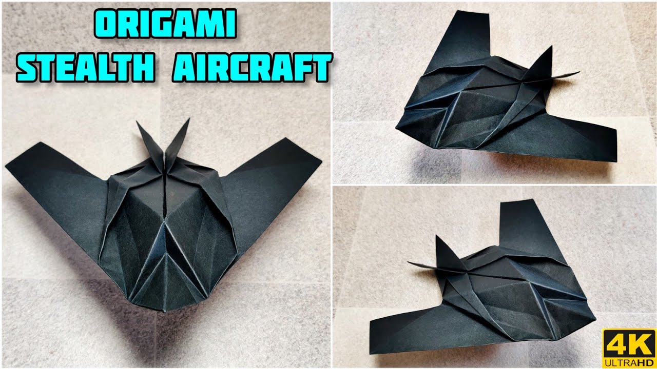 Origami Stealth Aircraft | Origami Tutorial | Paper craft