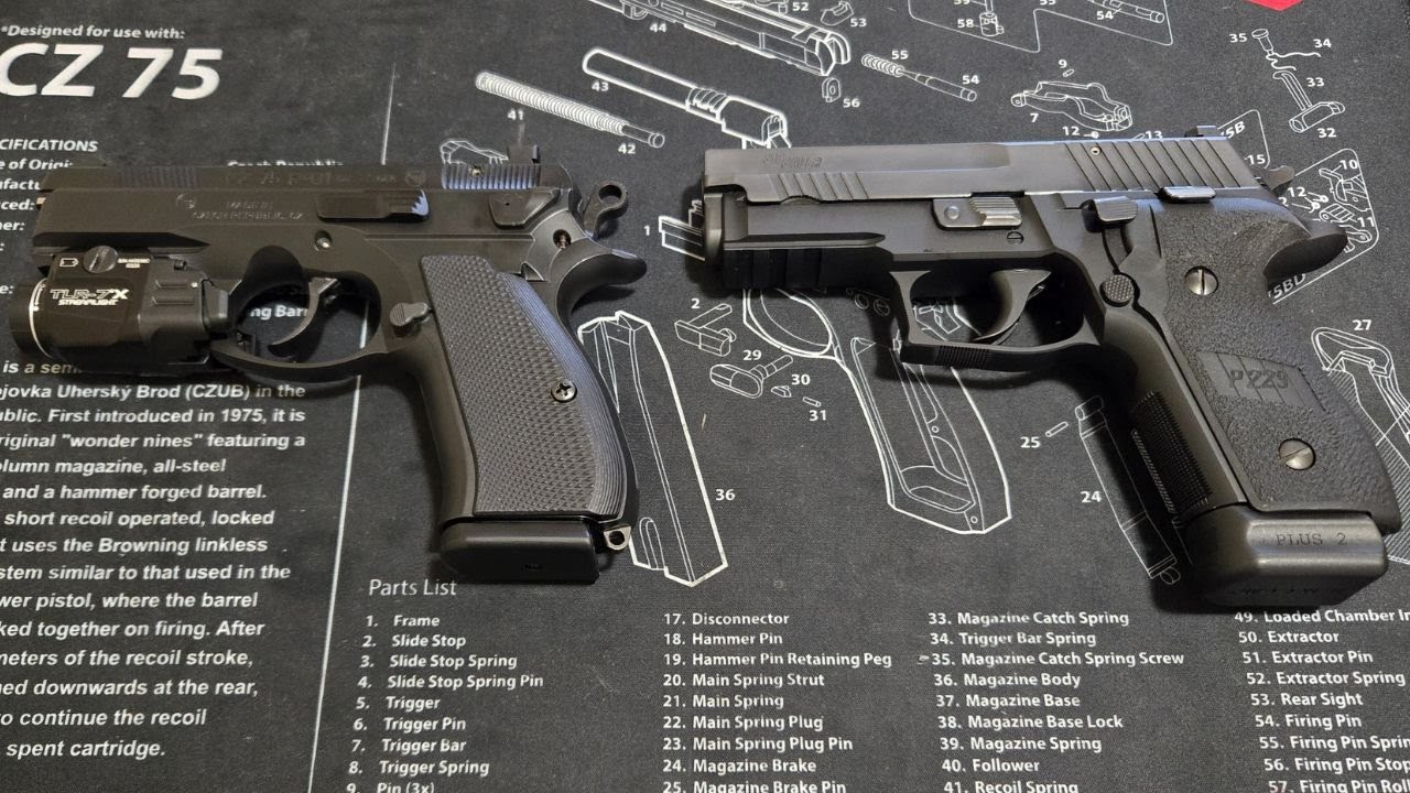 CZ 75 P-01 против Sig Sauer P229 Elite