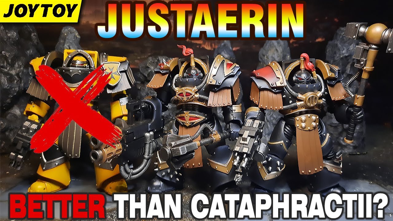 Joytoy Warhammer30k Justaerin Terminators Horus Heresy 1/18 action figure review & unboxing