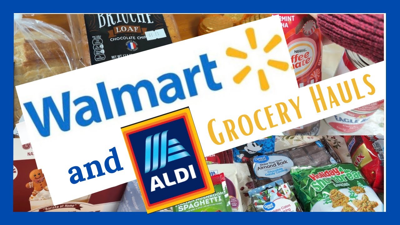 Покупки продуктов в Walmart и Aldi