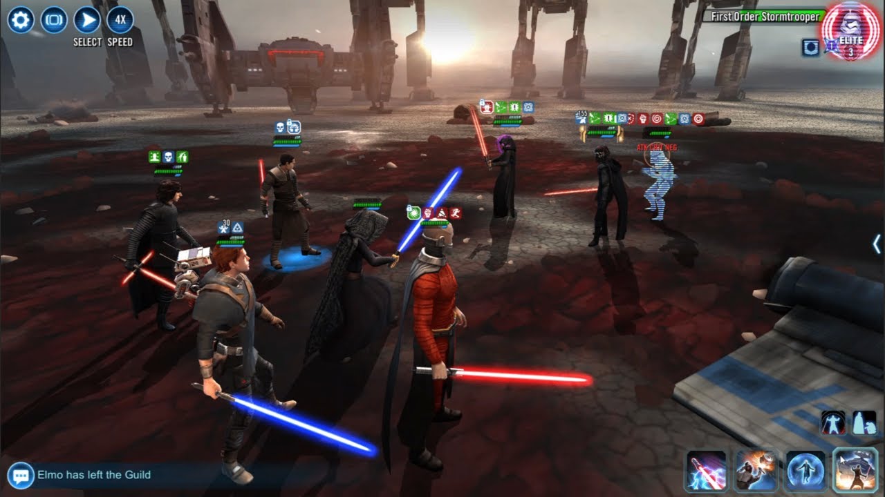 Mostly normal starkiller team can 3 star dark rey proving grounds