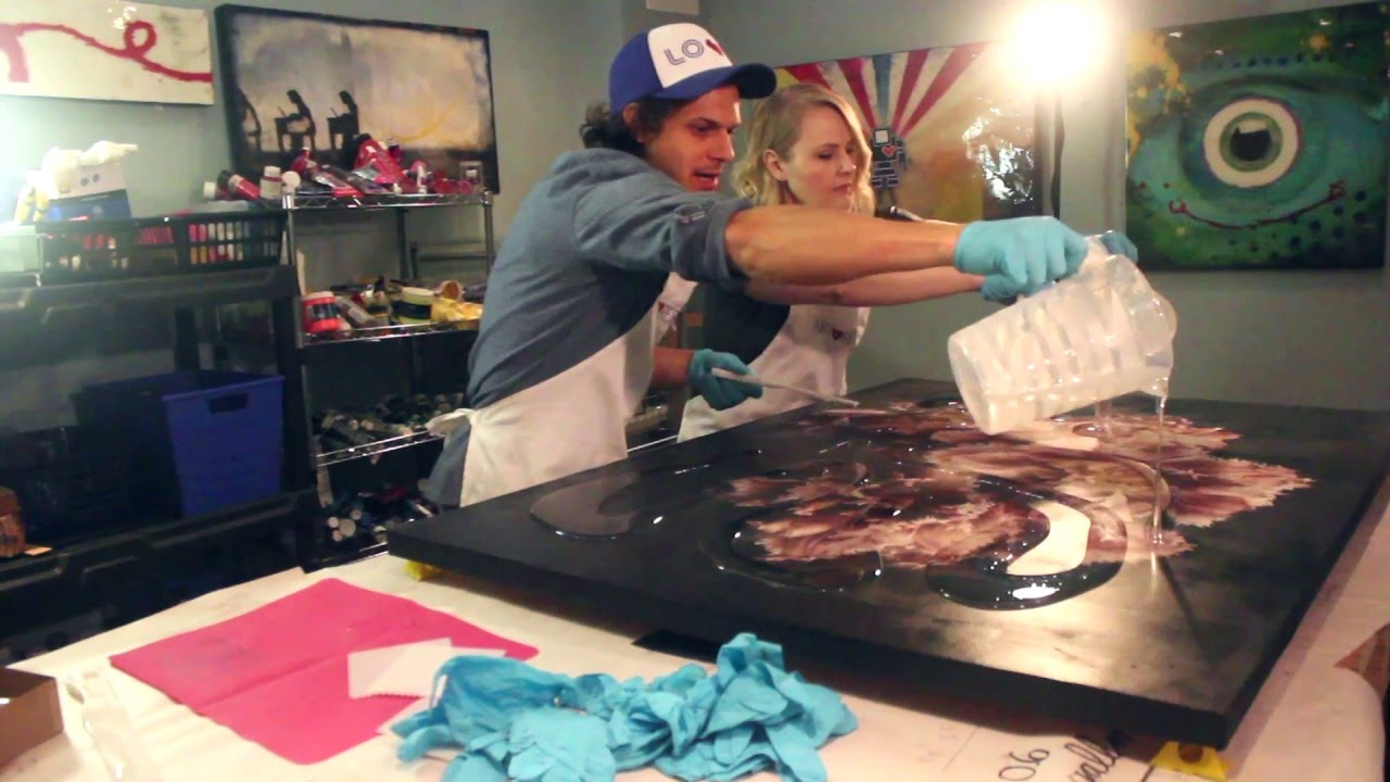 Epoxy Resin on a Large Format Print