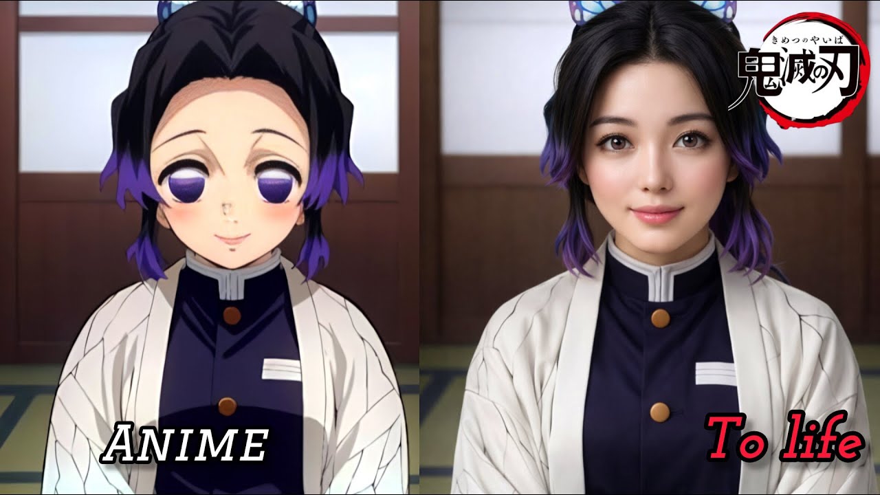 Shinobu Kocho | Demon Slayer | turn her from anime to life with ai.