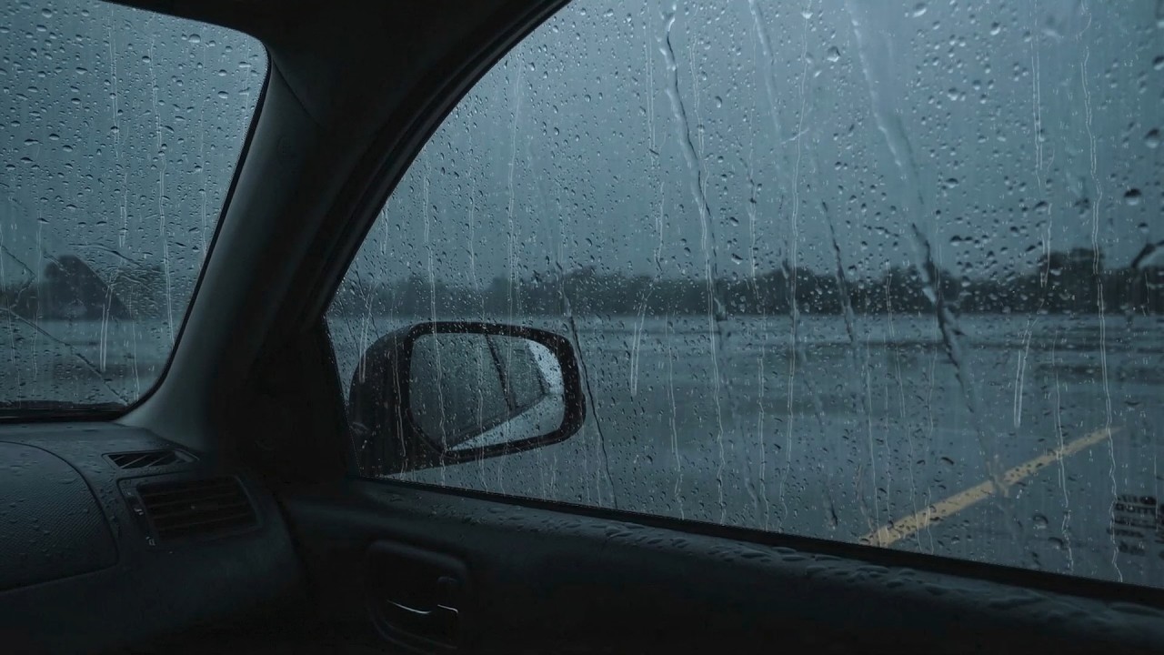 Driving in Heavy Rain | Relaxing Rain Sounds from Inside the Car for Deep Sleep