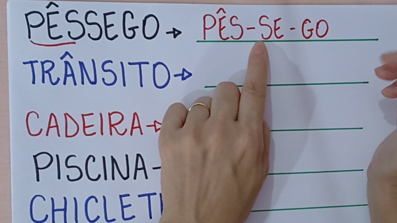 Separação silábica - Vamos separar as sílabas - Ortografia - EJA