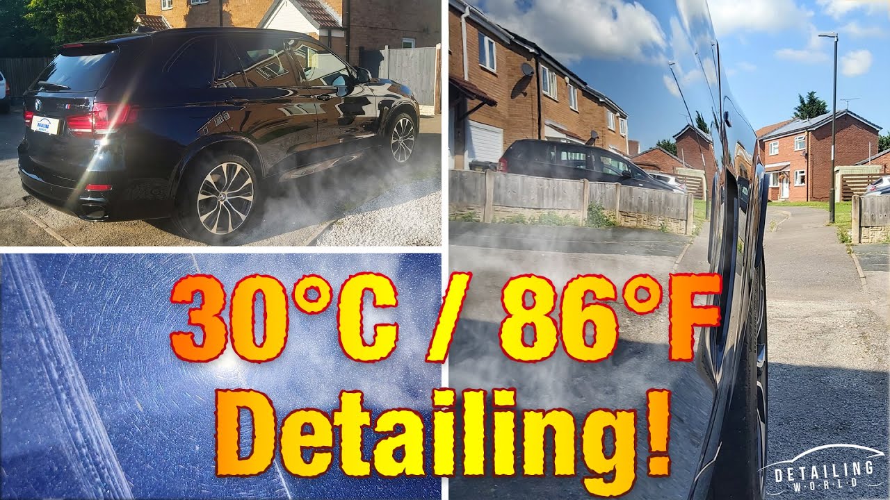 Detailing A Black Car On The Hottest Weekend!