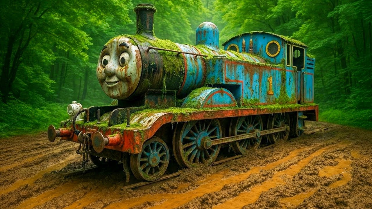 Restoring an Abandoned THOMAS THE TANK ENGINE  Old, Rusty, and Overgrown With Weeds After Many Years