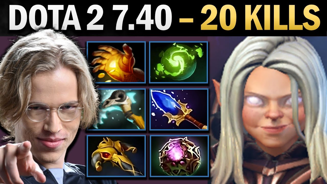 Invoker Pro Mid with Scythe and 20 Kills - Dota Gameplay