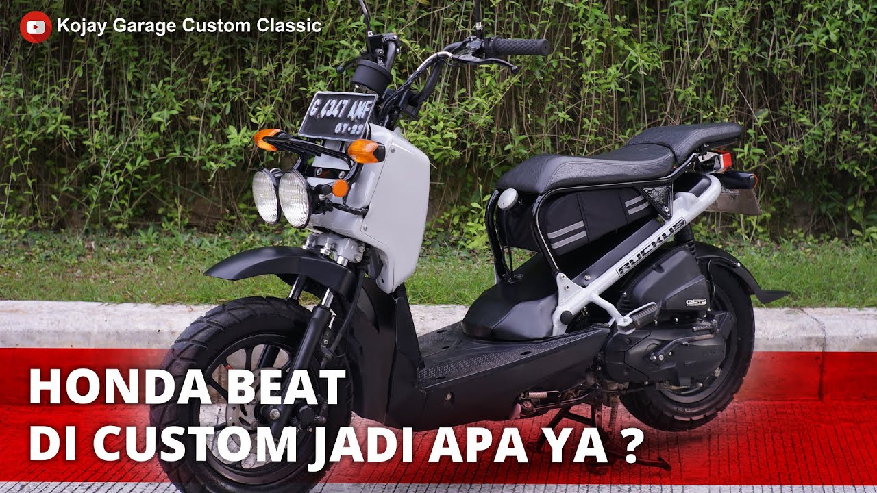 Custom Motor Honda Beat jadi Honda Ruckus | BUKAN MODIFIKASI BIASA ‼️