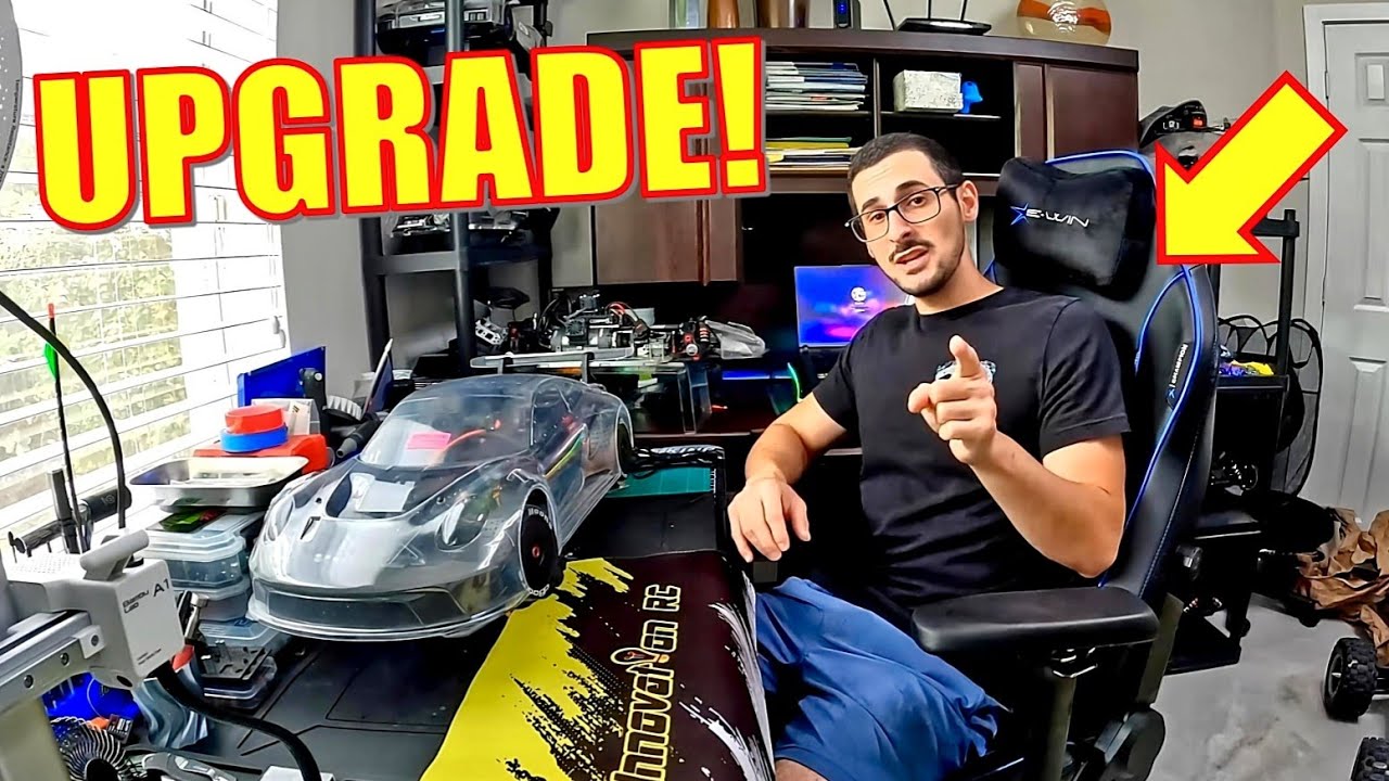 My RC workbench got a HUGE addition! EWin racing Gaming chair!