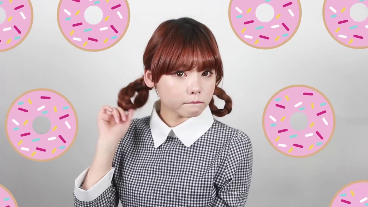 longhair braid hairstyle - 순시키헤어 양갈래땋기 도넛머리
