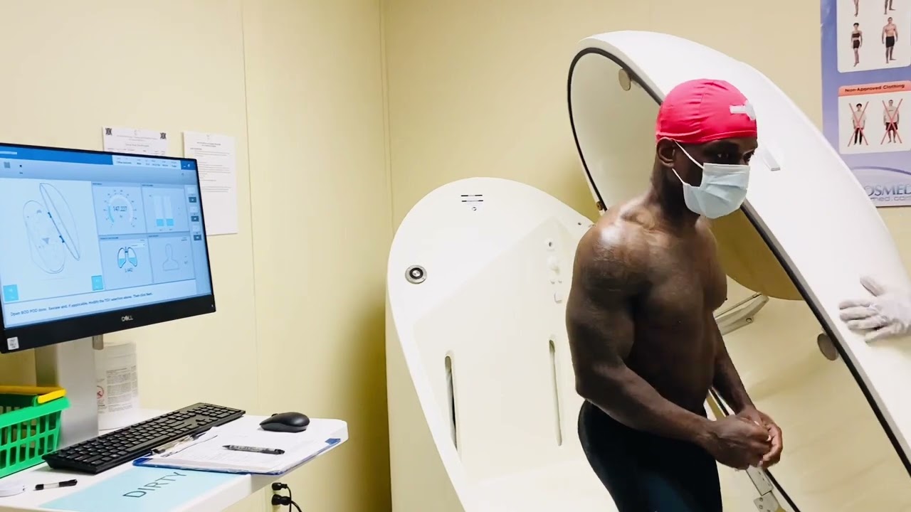 Body Composition test with COSMED BOD POD GS-X at Andrews Air Force Base, MD, United States