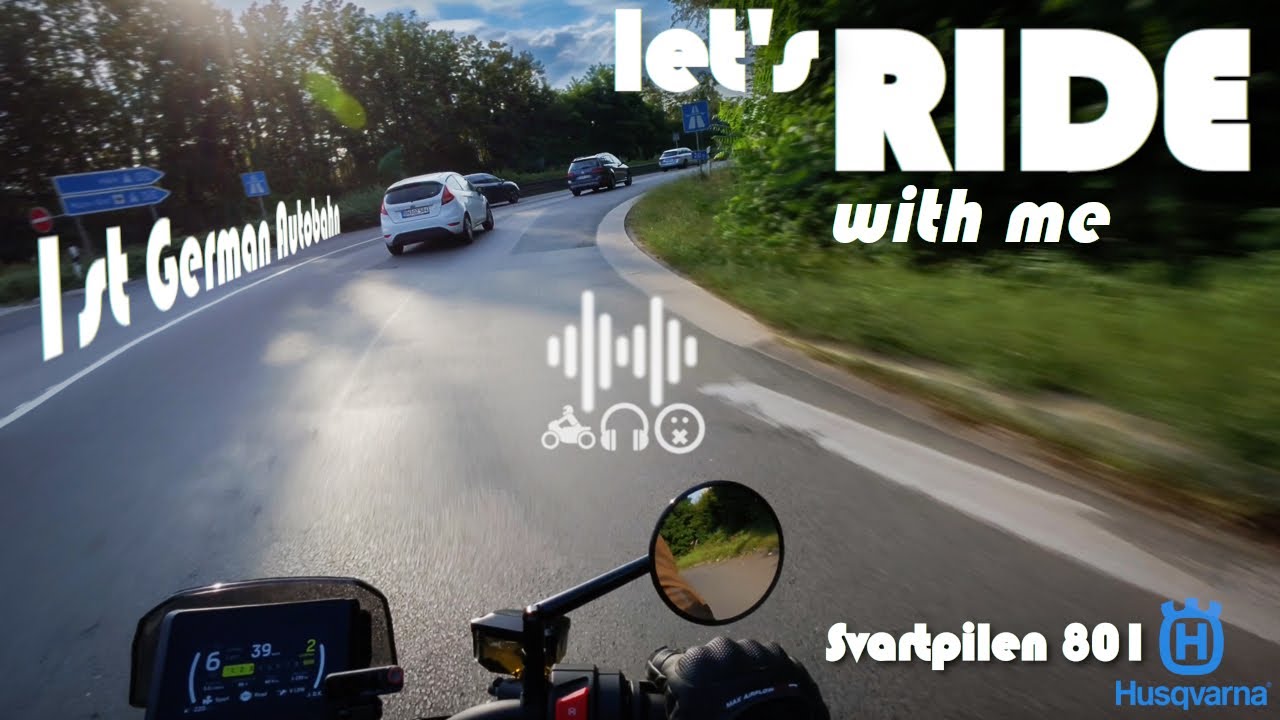 Ride with me | 1st German Autobahn | Svartpilen 801, Engine Sound