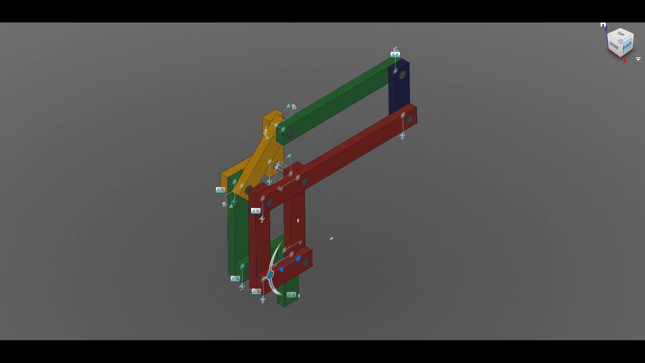 2 DOF 3 Parallelogram Cantilever Delta Arm