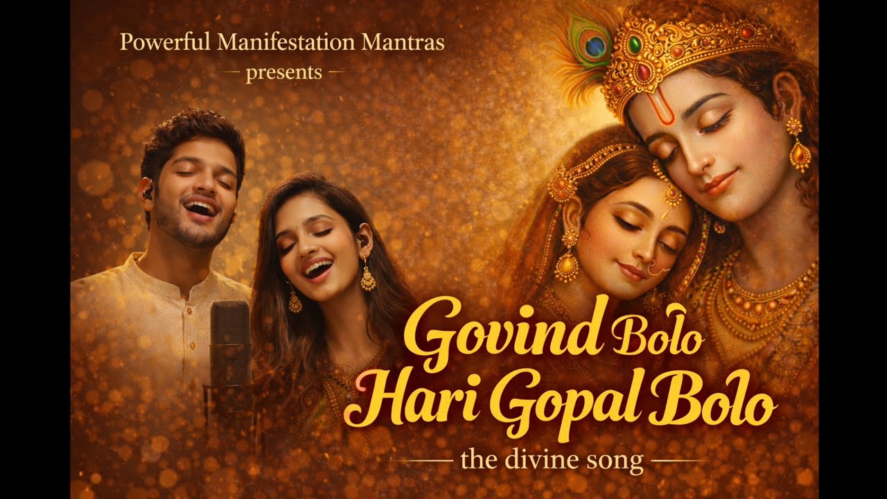 New Govind Bolo Hari Gopal Bolo | Krishna Bhakti Song | 1 hr Divine Spiritual Music | Positive Vibes