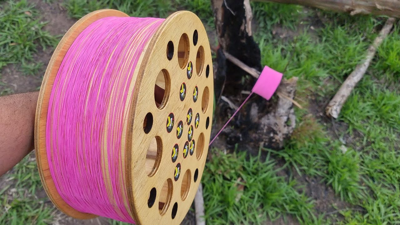 ENROLEI 3 MIL JARDAS DE LINHA CHILENA NACARRETILHA  E FUI SOLTAR PIPA