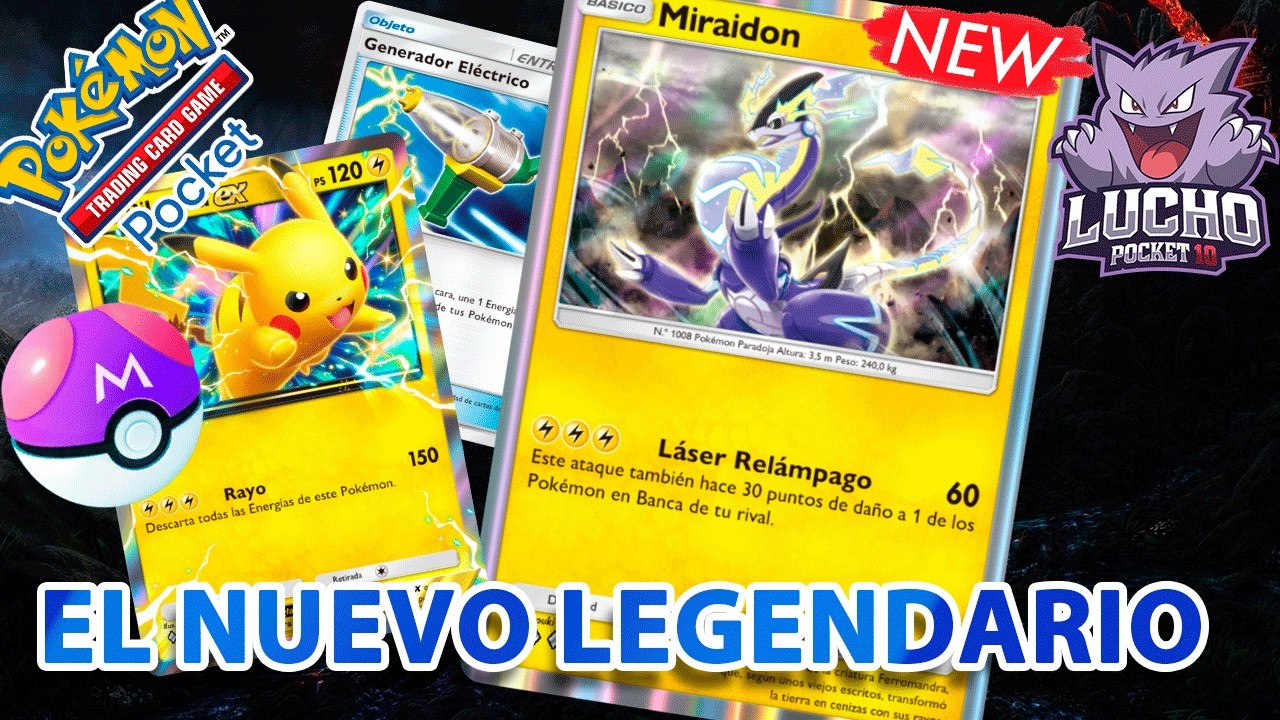 EL NUEVO LEGENDARIO MIRAIDON ES LA CARTA QUE TANTO NECESITABA PIKACHU EX en POKEMON TCG POCKET