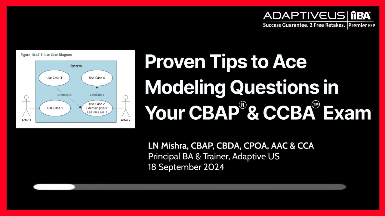 Proven Tips to Ace Modeling Questions in Your CBAP & CCBA Exam