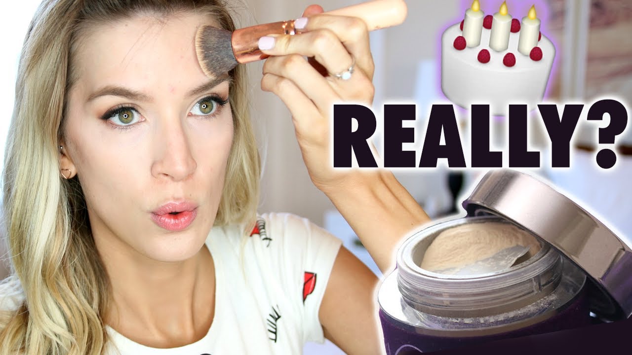 MIXING POWDER INTO FOUNDATION = CAKE FACE? 🍰 NEW URBAN DECAY VELVETIZER REVIEW | LeighAnnSays