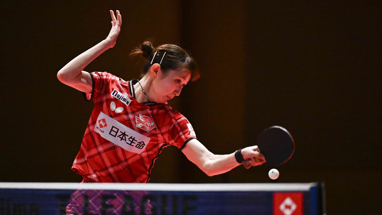 早田ひな vs 橋本帆乃香 TBESTGAME 日本生命レッドエルフ vs 日本ペイントマレッツ ノジマTリーグ2023-2024 12月25日 立命館いばらきフューチャープラザ【卓球Tリーグ公式】