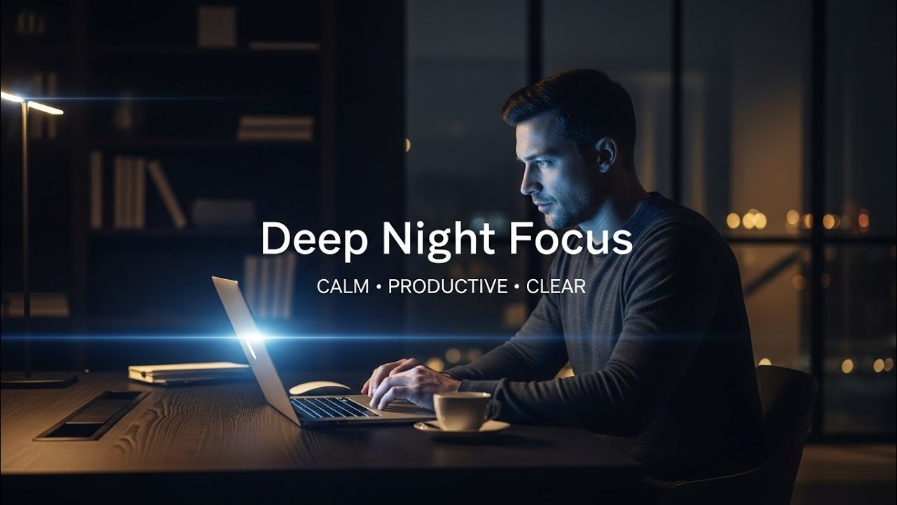Deep Night Focus Music | Calm Productivity for Work & Study – AURALITH