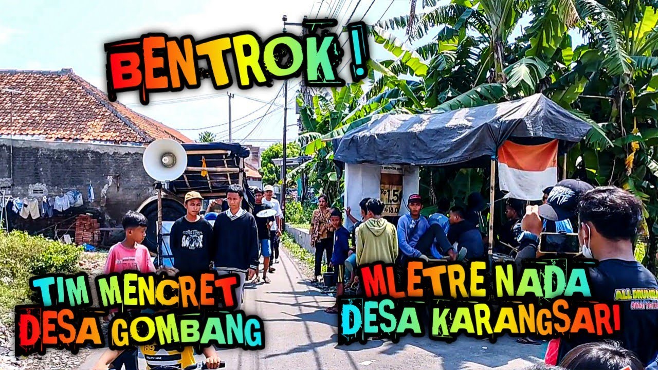Bentrok❗Tim Mencret Gombang & Mletre Nada Karangsari❗Obrog Barongan 2023