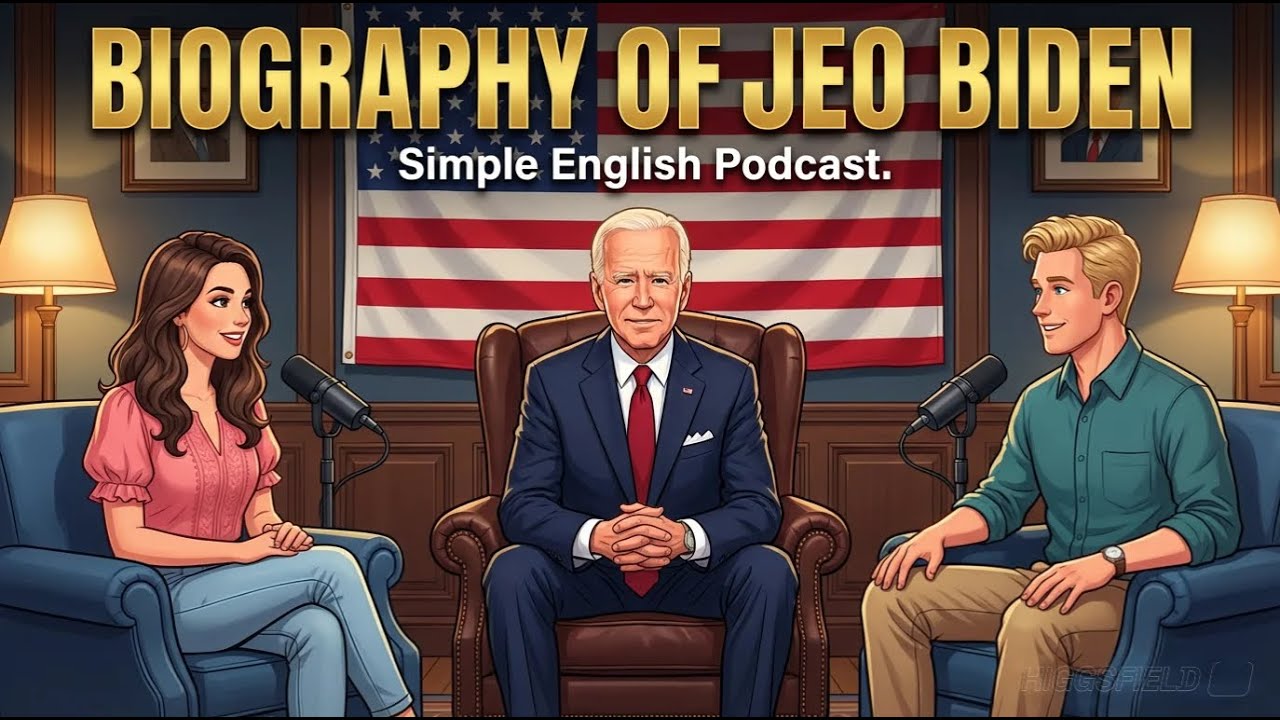 Learn English Through Stories  Joe Biden’s Life Explained in Easy English