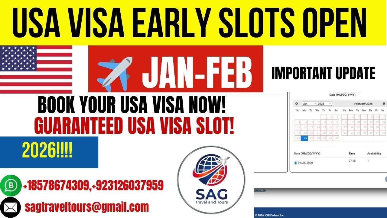 USA Family Visa Slots Open Now | Get Appointment in 21 Days