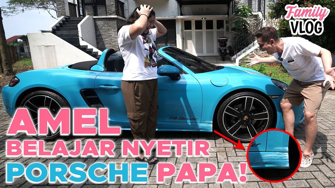 AMEL PERTAMA KALI NYETIR MOBIL PAPA, AUTO DEG2AN!!! MOBIL LECET?!