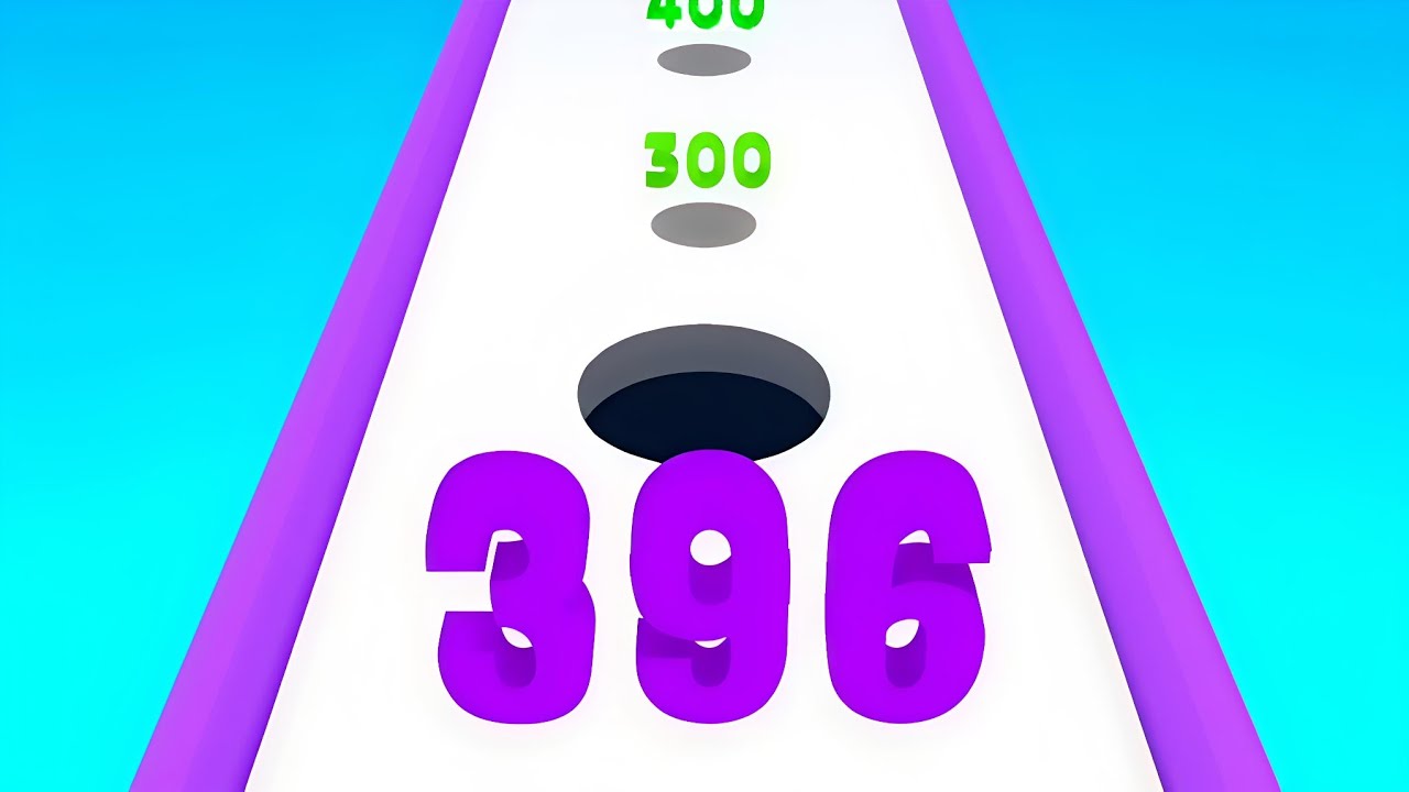 Hole Number Run getting more crazy numbers in collection ASMR ios walkthrough run 