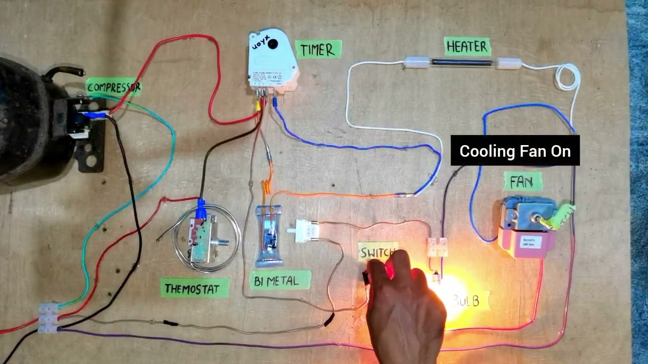 Double Door Refrigerator Wiring Diagram - no frost refrigerator