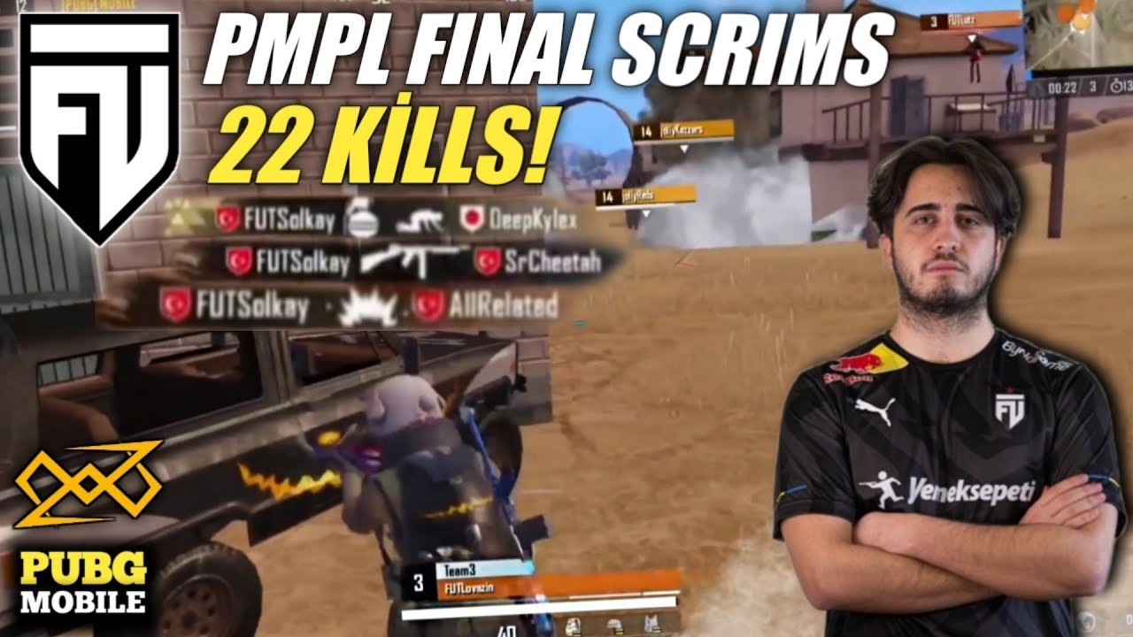 SOLKAY, LOVAZİN DURDURULAMIYOR! PMPL FİNAL SCRİM! 22 KİLLS! FUTBOLIST TRYHARD OYNADI! / MİRAMAR