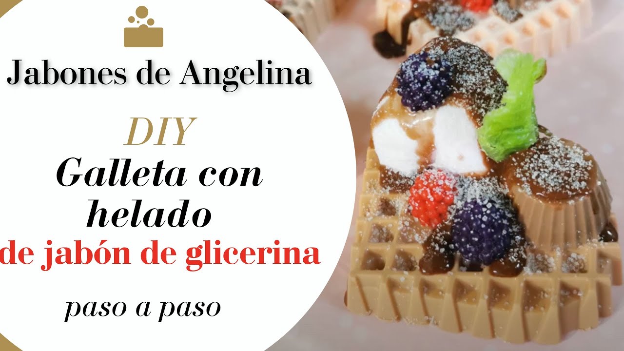Cómo hacer un jabón artesanal en forma de Galleta con Helado sin moldes