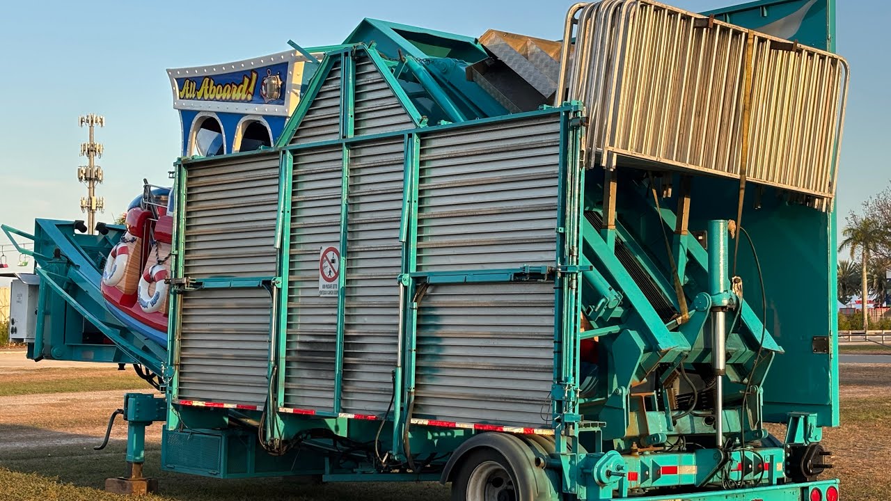 Tear down Day 1 of the Miami Dade County Fair NAME, #fair #rackedrides #miami