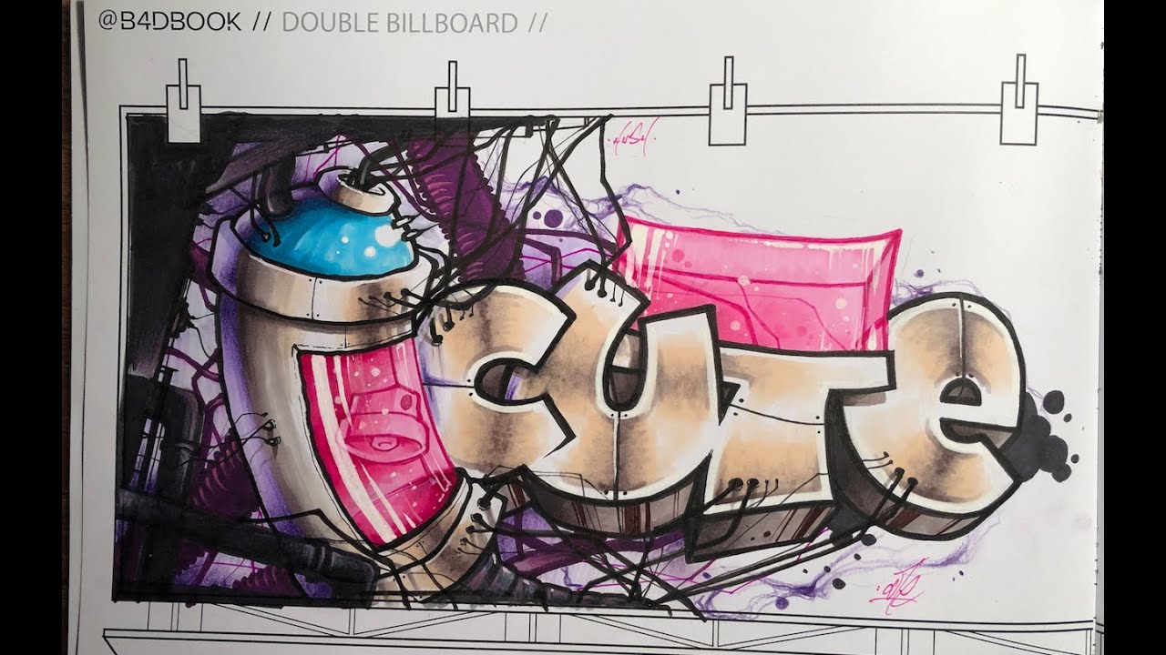 CUTE graffiti blackbook timelapse - cryogenic spraycan design