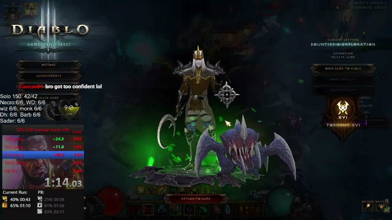 S35 LOD Manual Nova Necro 150 rank 1 world 1:50min
