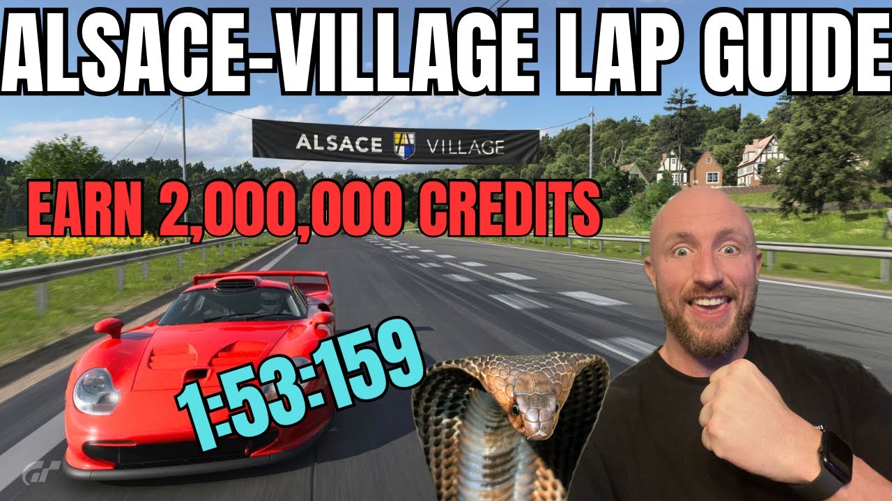 Gran Turismo 7 Lap Guide | Alsace-Village Time Trial in Porsche 911 GT1 ‘97 for 2 Million Credits!