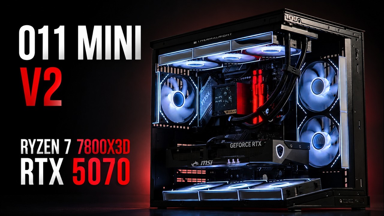 Lian Li O11 Dynamic Mini V2 ATX Gaming Build | Ryzen 7 7800X3D | RTX 5070 OC