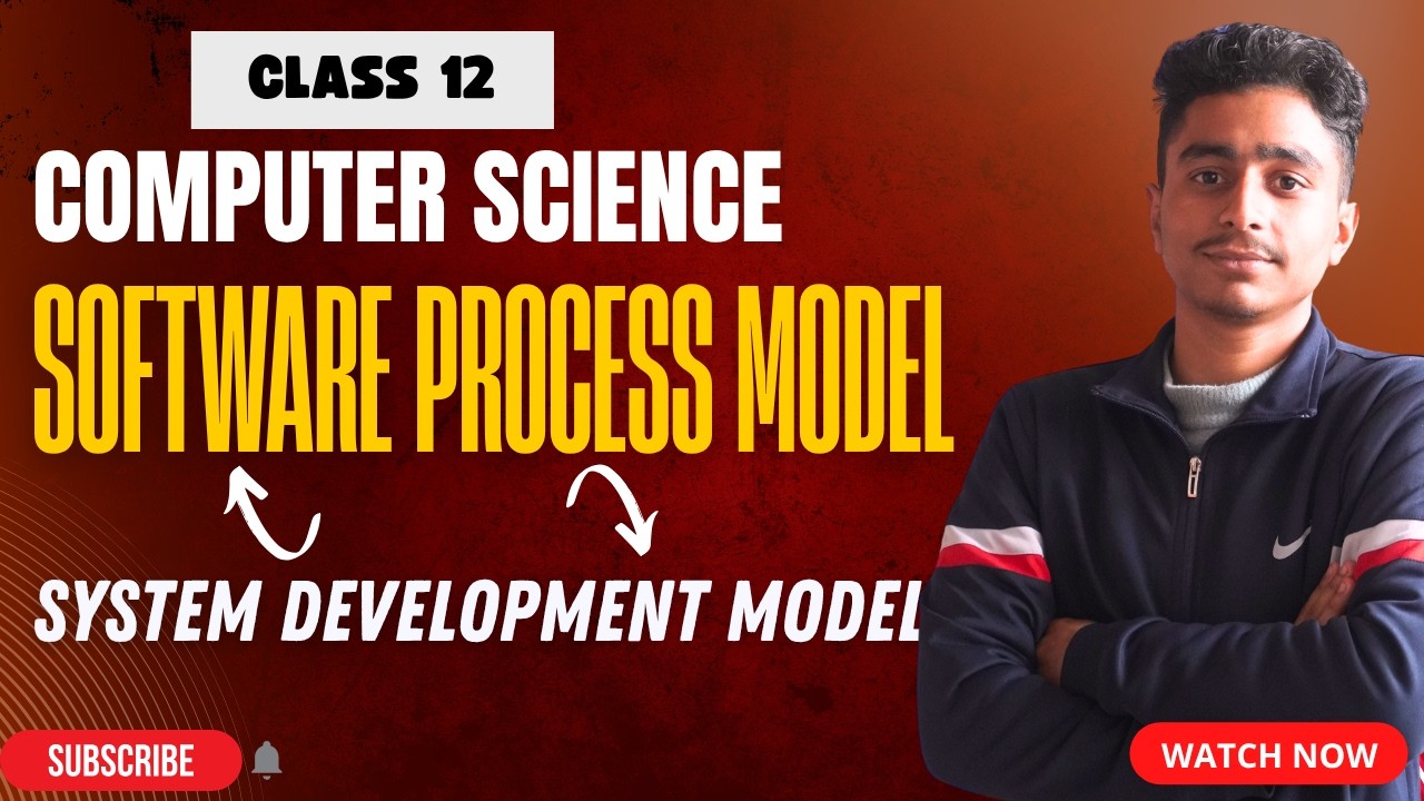 CLASS 12 COMPUTER SCIENCE CHAPTER 6  SOFTWARE PROCESS MODEL (SYSTEM DEVELOPMENT MODEL) #elopeeth