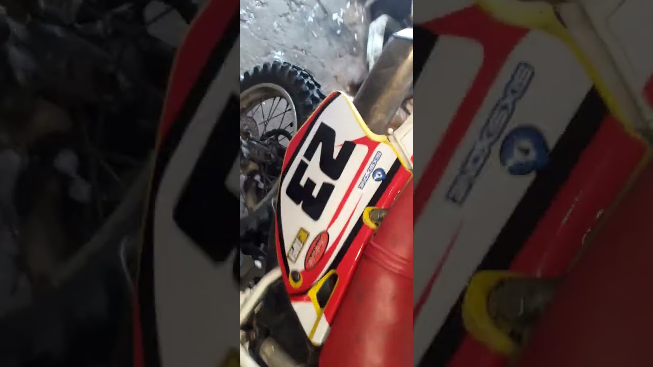 HONDA CRM 250 R   -MK3 запус холодного, и обзор