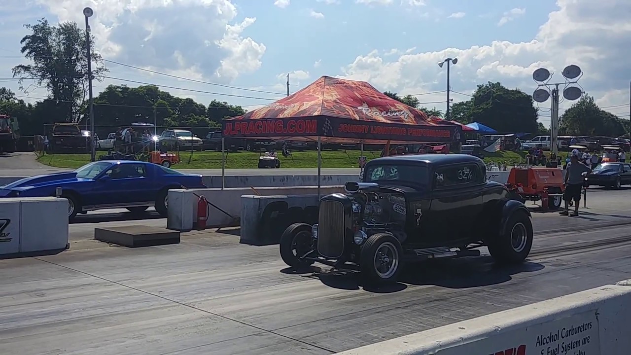 32 Ford Coupe Drag Racing Cecil County Dragway