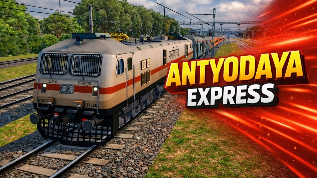 22842 Antyodaya Express | Rajahmundry To Visakhapatnam Train Journey | Indian Train Driving 3D 