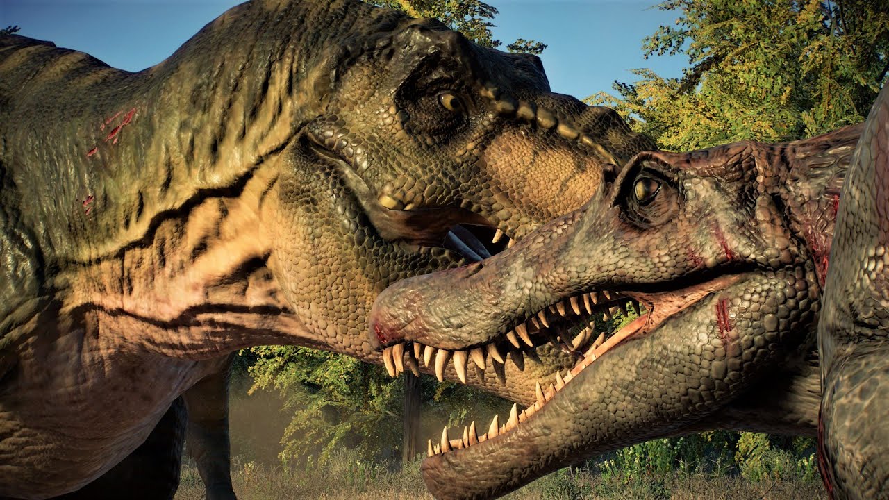 BUCK REX (The Lost World) VS SPINOSAURUS (JP3/CC) - Jurassic World Evolution 2