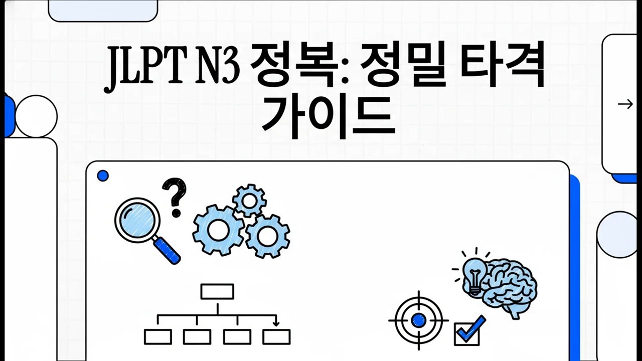 JLPT N3 정복: 정밀 타격 가이드 - JLPT N3 모의고사(언어지식 & 독해) - 1