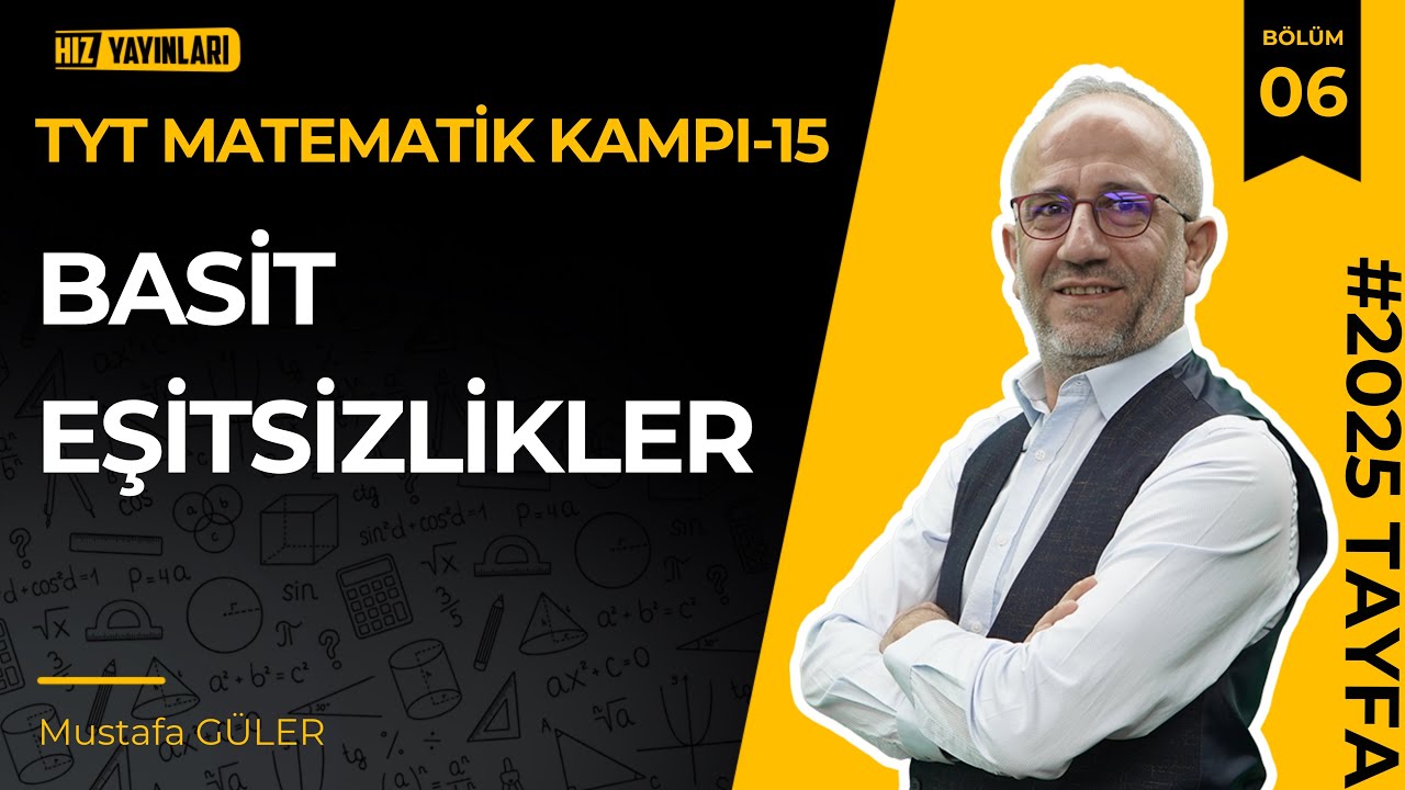 Hız Tyt Matematik Kampı-15 | Basit Eşitsizlikler | Pdf #öğrenmegarantili
