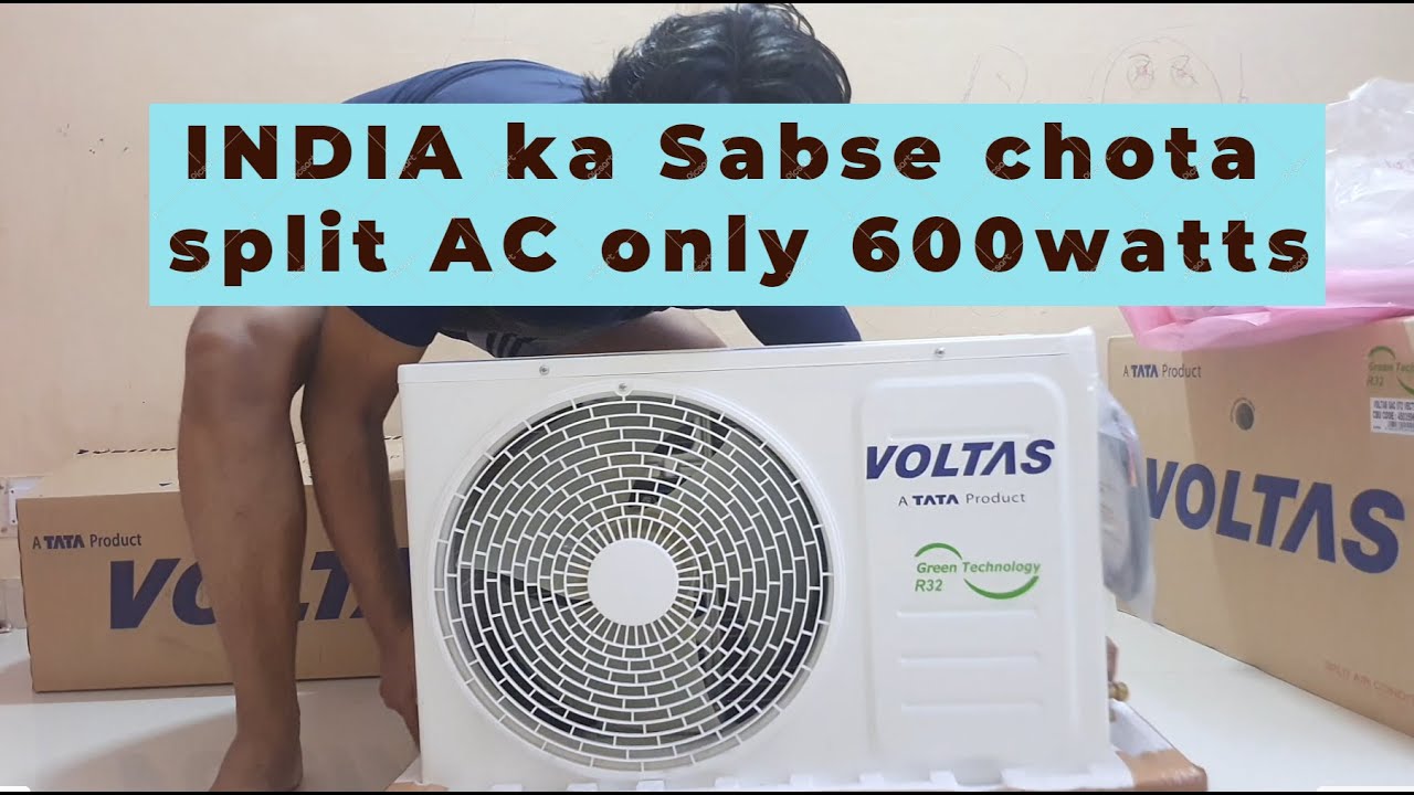 Voltas Smallest 600 watt AC. 0.6 ton India ka sabse chota split AC