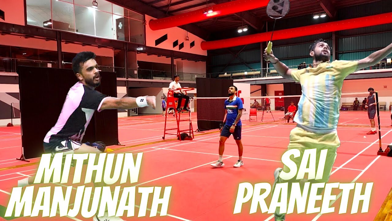 SAI PRANEETH vs MITHUN MANJUNATH || Short Rally - Selection Trails Asian Games 2023 || HYD
