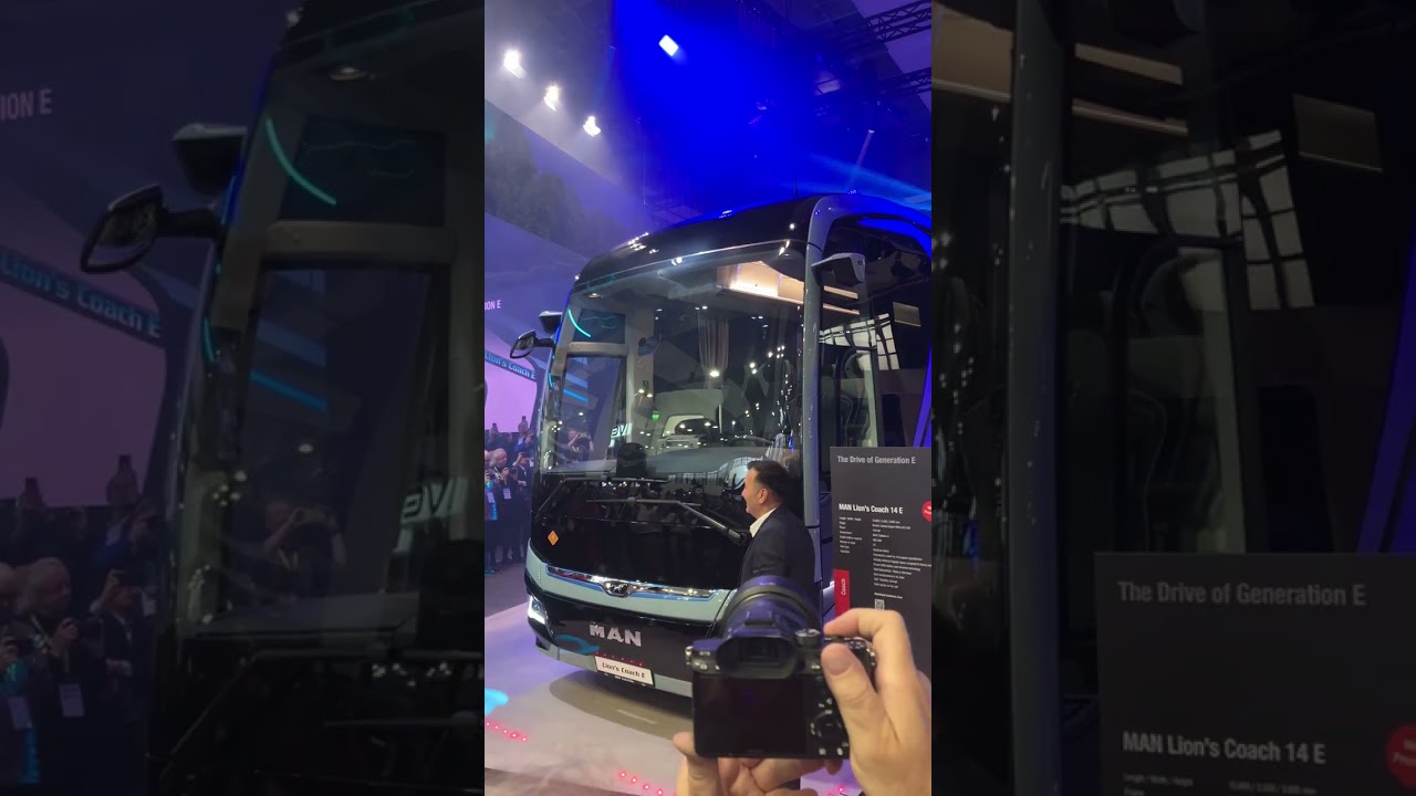 MAN electric coach is here! Just unveiled at Busworld Europe 2025