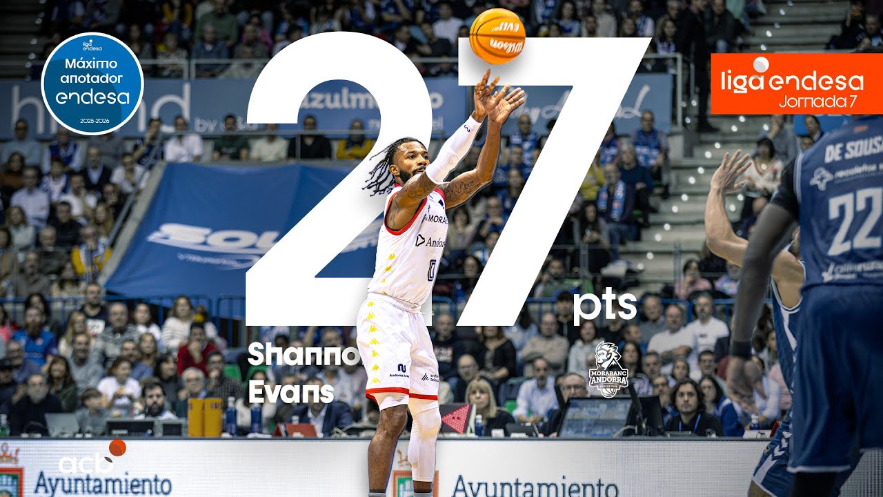 SHANNON EVANS, M&aacute;ximo Anotador Endesa de la Jornada 7 | Liga Endesa 2025-26
